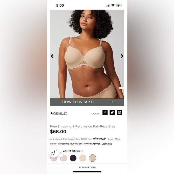 Worn once Soma Intimates Bra size 40D—Bodify Perfect Coverage - Picture 5 of 5